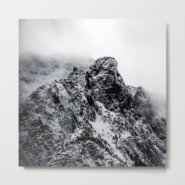 Mountain black white 5 photo Metal Print