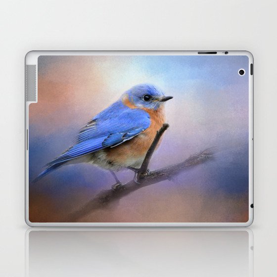The Happiest Blue - Bluebird Laptop & iPad Skin