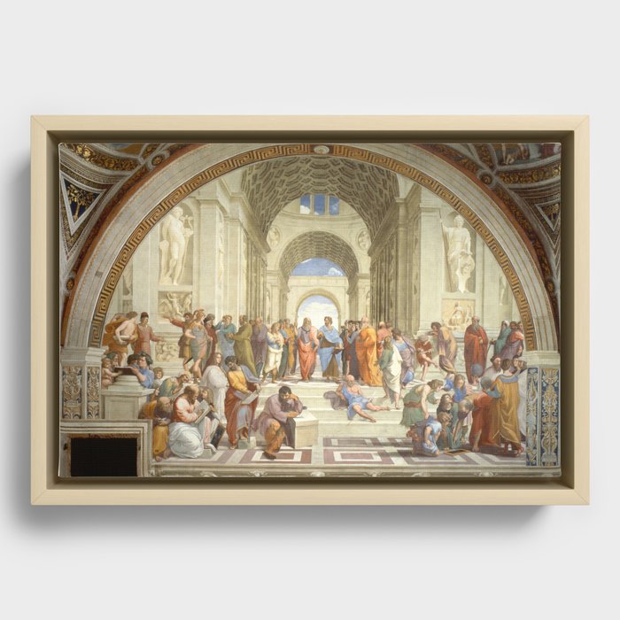 Raphael - The School of Athens Framed Canvas