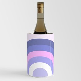 Very Peri Rainbow on Pink Wine Chiller