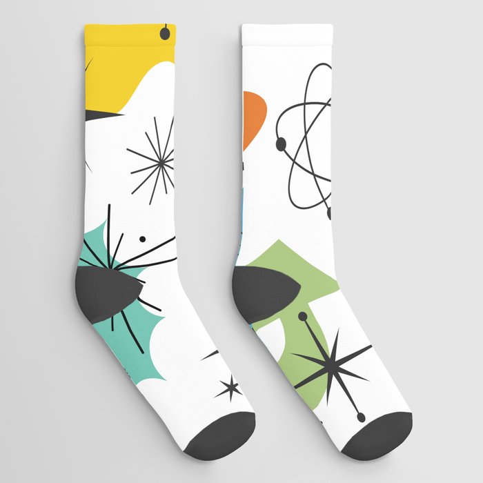 Atomic Era Graphic Socks