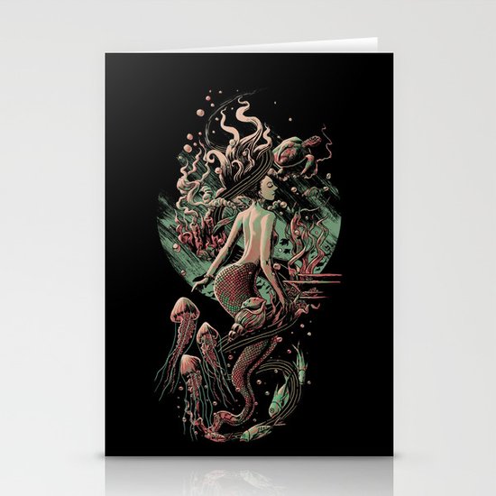 Mermaid Stationery Cards