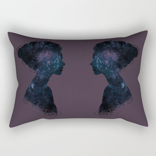 Galaxy Girl Rectangular Pillow