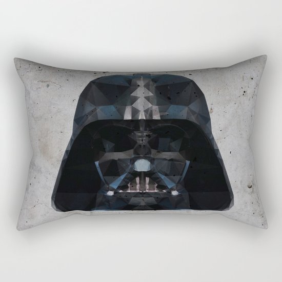 darth vader low poly Rectangular Pillow