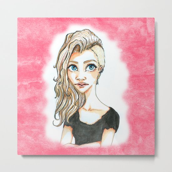 Snazzy Punk Metal Print