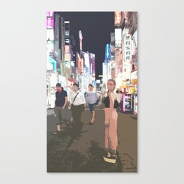 Shinjuku by night Canvas Print