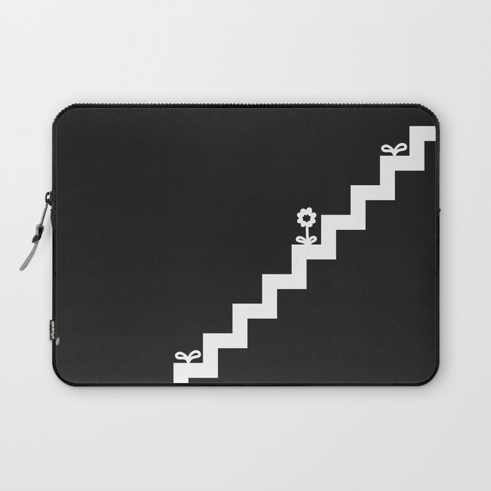 Simple minimal stairs with flower and sprout 2 Laptop Sleeve