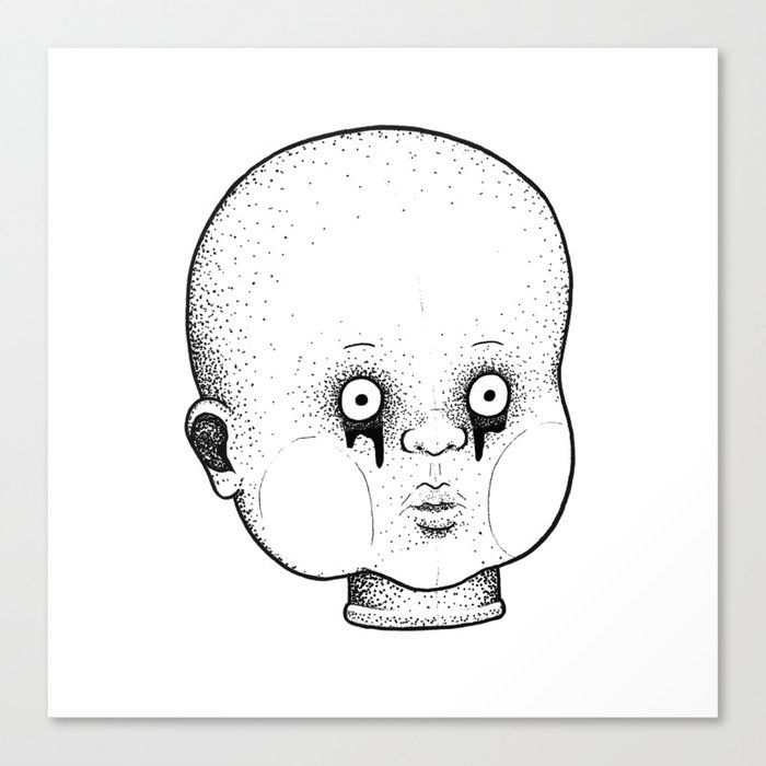 Babydoll Head Art Print by pallormortis Society6