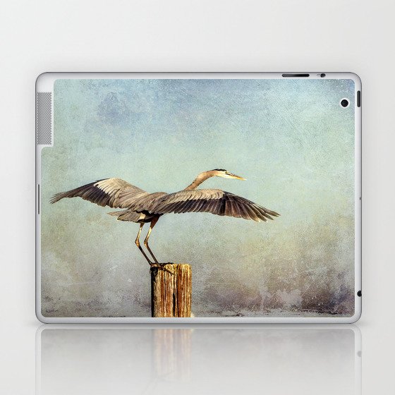 Blue Heron Landing Laptop & iPad Skin