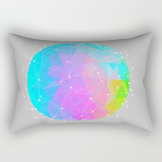 The Dots Will Somehow Connect (Geometric Sphere) Rectangular Pillow