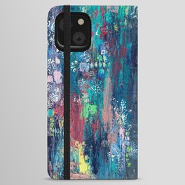 dissonance, abstract painting iPhone Wallet Case