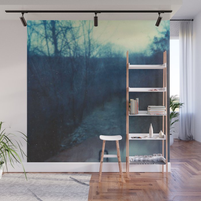 Dirt Road In The Woods Wall Mural