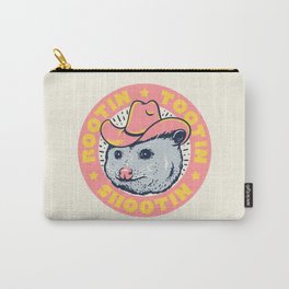 Possum Rootin Tootin Shootin | Pink Carry-All Pouch