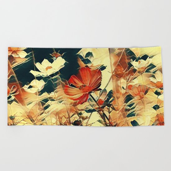 Cosmos in Abstract Beach Towel