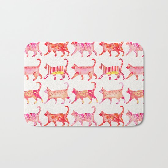 Cat Collection – Pink Palette Bath Mat