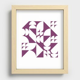 Geometrical modern classic shapes composition 8 Recessed Framed Print