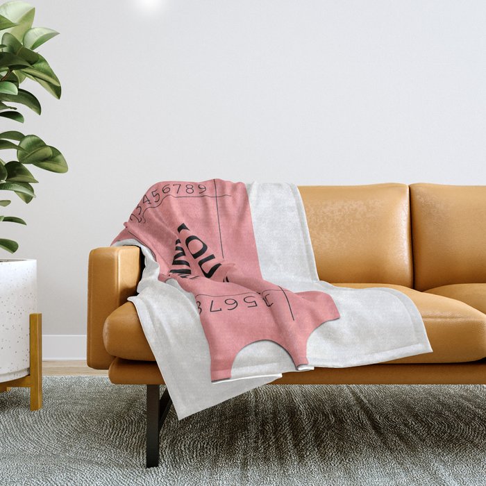 Red Ticket Throw Blanket