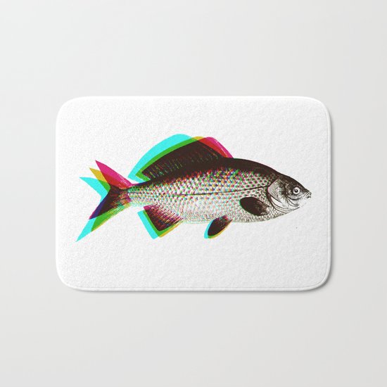 fish + fish + fish Bath Mat
