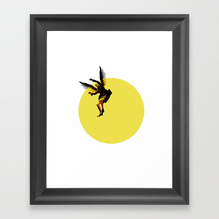 Icarian Fall#3: TheSunThatMelted Framed Art Print