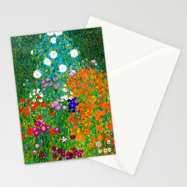 Gustav Klimt - Flower Garden Stationery Card