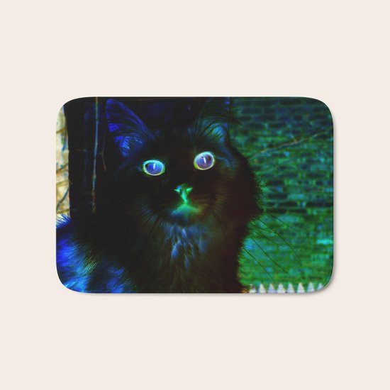 Spooky Cat Bath Mat