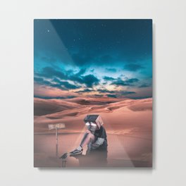 We try to hide our feelings forgetting that our eyes speak. Metal Print