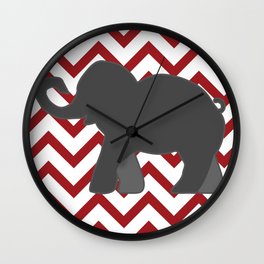 Roll Tide Elephant Crimson Tide Alabama Wall Clock