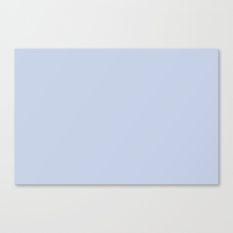 From Crayon Box Periwinkle Blue Pastel Blue Solid Color Canvas Print By Simplysolids Society6