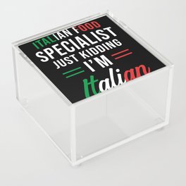 Italian Gift Italian Cuisine Acrylic Box