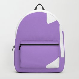 1 (White & Lavender Number) Backpack