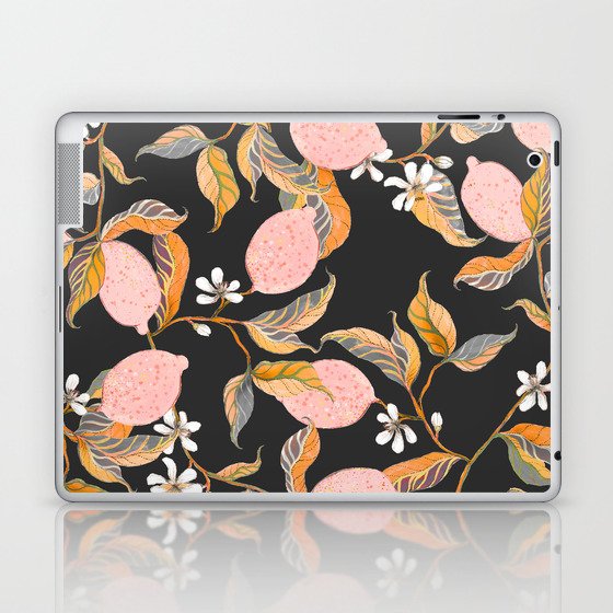 Pink Lemons Pattern Laptop & iPad Skin