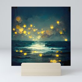 Lights On The Water Mini Art Print