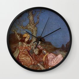 Yes I will Marry You Beauty and the Beast By Edmund Dulac Wall Clock