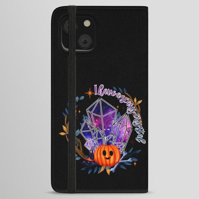 Halloween crystal decoration art print iPhone Wallet Case