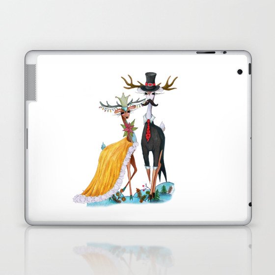 Fashion Christmas Deer 10 Laptop & iPad Skin
