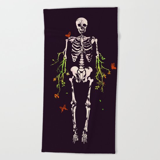 Dead is dead Beach Towel