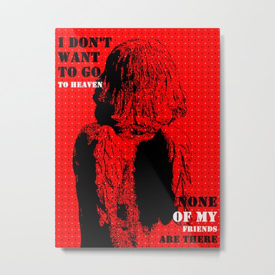 Oscar Wilde #7 I don't want to go to heaven Metal Print
