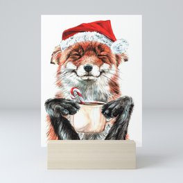 Morning Fox Christmas Mini Art Print