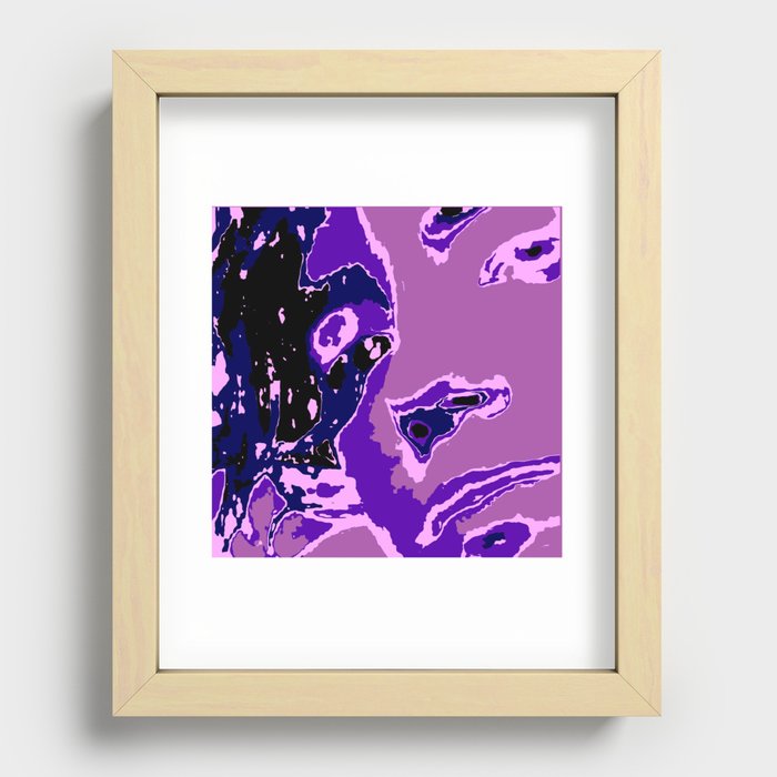 Purple Geisha Recessed Framed Print