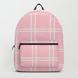 Quartz Pink Plaid Backpack