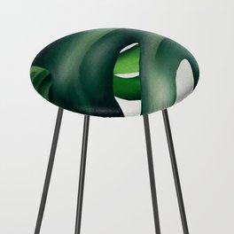 Monstera Leaves No. 1 Counter Stool