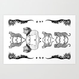 Big Cats Art Print