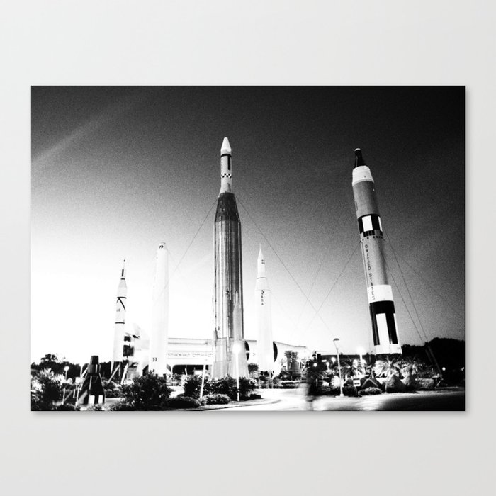Rocket to the Moon Canvas Print