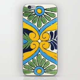 Amarillo talavera tile mexican yellow azulejo iPhone Skin