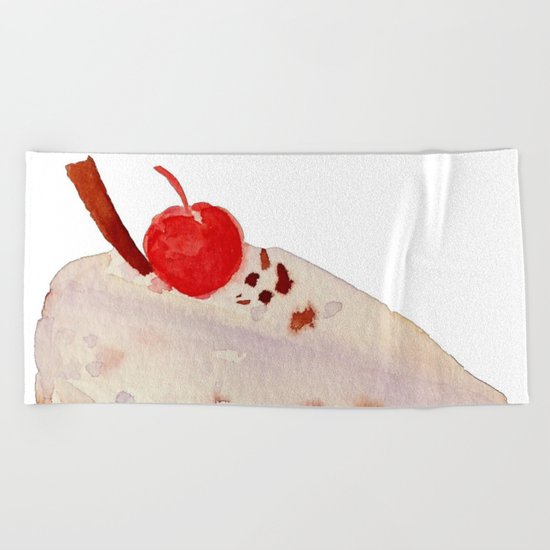 Chocolate Cake Beach Towel