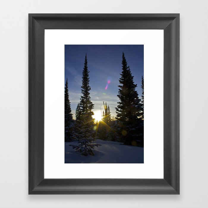 Mountain Sunset Framed Art Print