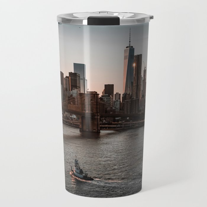 New York City Manhattan skyline Travel Mug