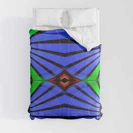 Green Blue Red Carnival Ride Comforter