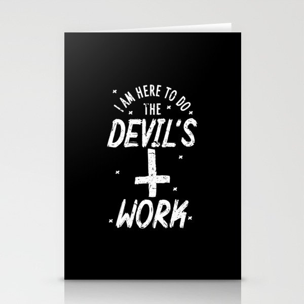 Devil's Work Stationery Cards
