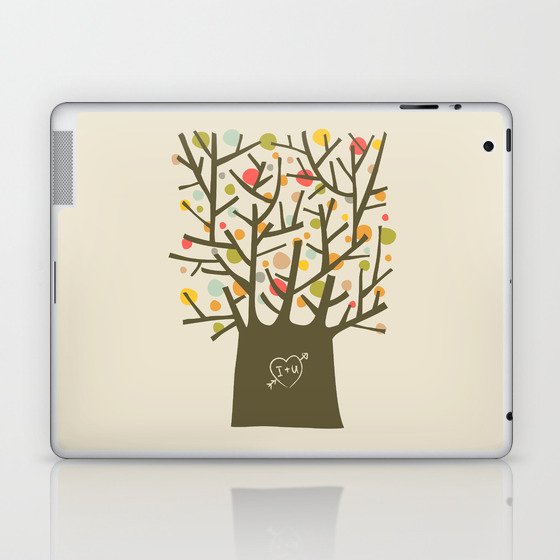 The "I love you" tree Laptop & iPad Skin